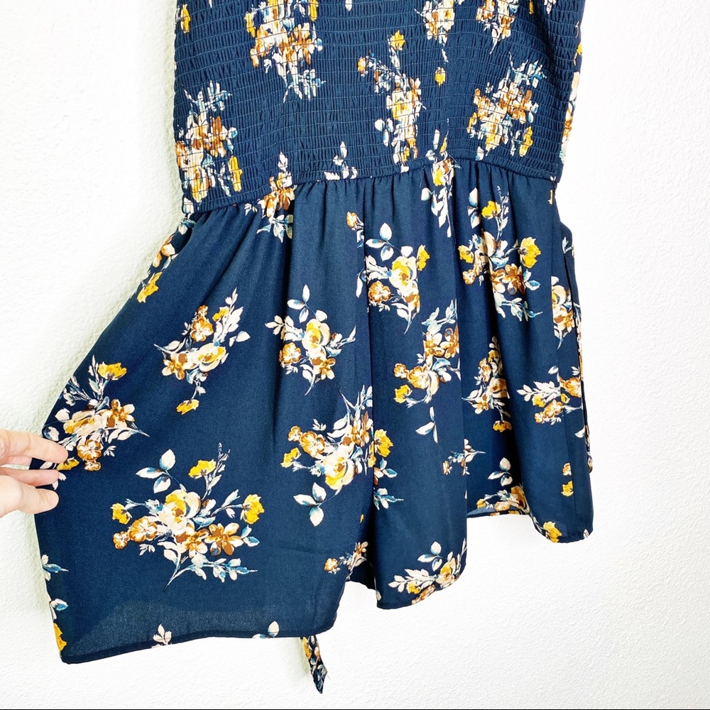 Xhiliration Floral Romper - Picture 5 of 5